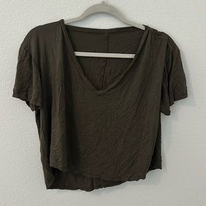 Enza Costa cropped cotton essential tee